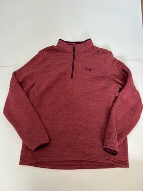 LG Men’s Maroon Half-Zip Sweater